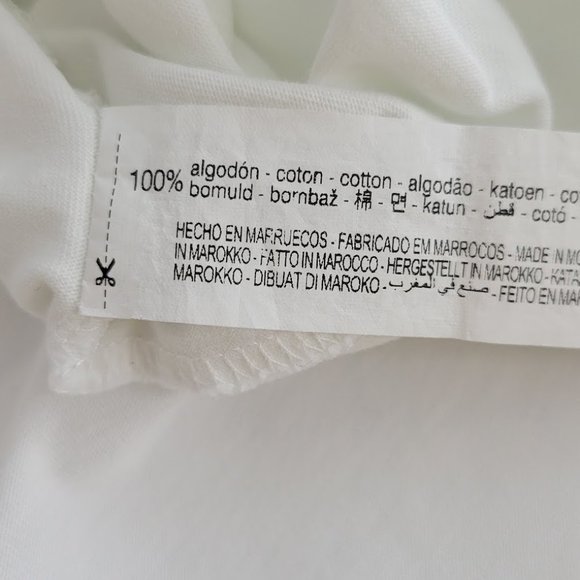 ZARA lace neck t-shirt Sz M - Picture 7 of 7